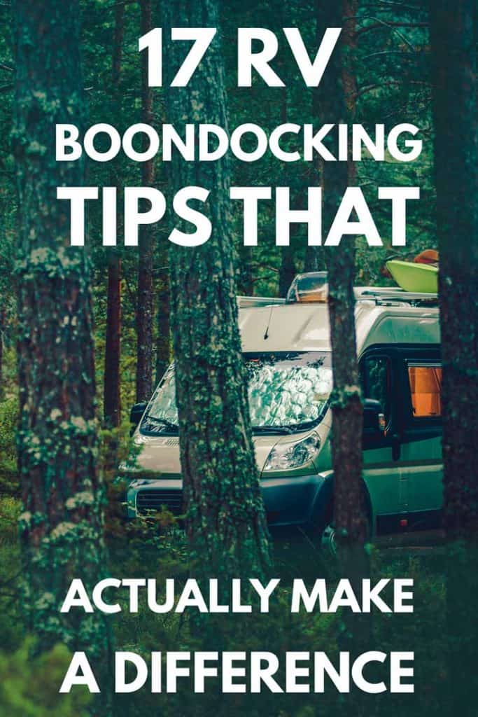 17 RV Boondocking Tips that Actually Make a Difference