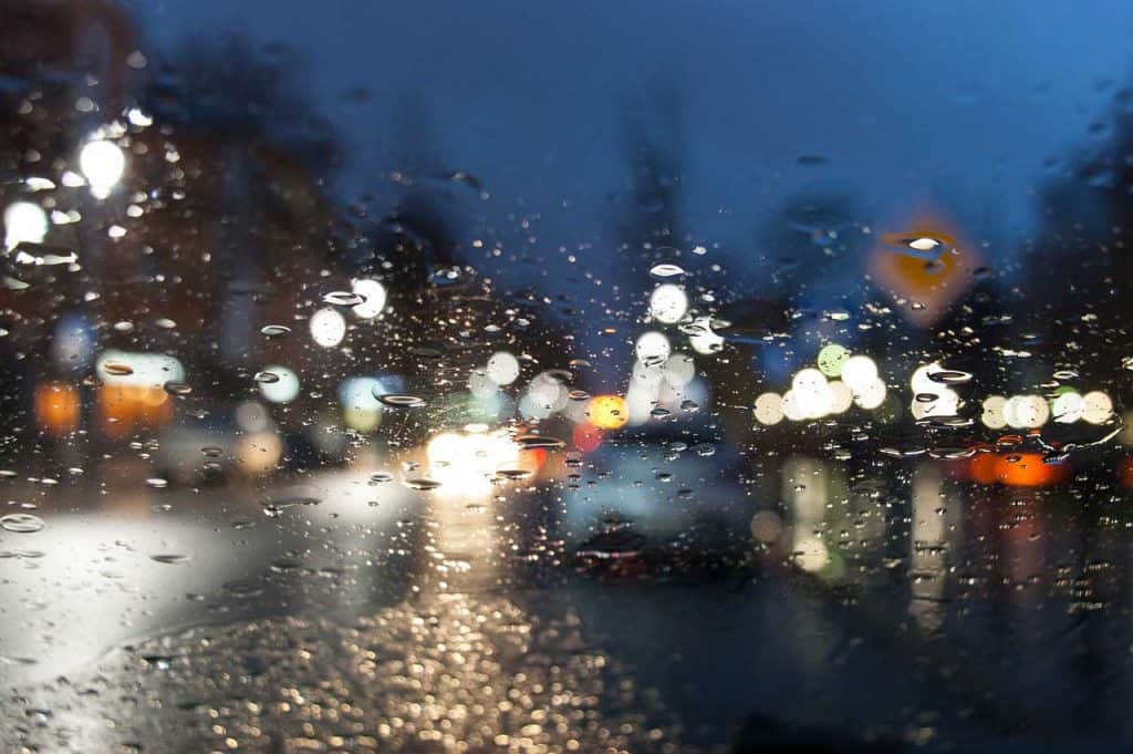 Driving under rain
