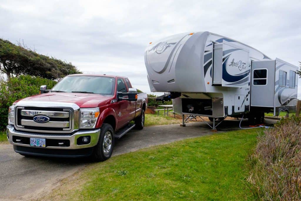 Pickup Truck and a 5th Wheel